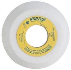 Norton - 4" Diam, 1-1/4" Hole Size, 1-1/2" Overall Thickness, 46 Grit, Type 11 Tool & Cutter Grinding Wheel - Coarse Grade, Aluminum Oxide, K Hardness, Vitrified Bond, 5,730 RPM - Exact Tool & Supply