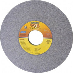 Norton - 6" Diam, 1-1/4" Hole Size, 1/2" Overall Thickness, 46 Grit, Type 12 Tool & Cutter Grinding Wheel - Coarse Grade, Aluminum Oxide, J Hardness, Vitrified Bond, 4,140 RPM - Exact Tool & Supply