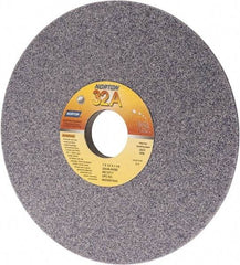 Norton - 7" Diam, 1-1/4" Hole Size, 1/2" Overall Thickness, 46 Grit, Type 12 Tool & Cutter Grinding Wheel - Coarse Grade, Aluminum Oxide, K Hardness, Vitrified Bond, 3,600 RPM - Exact Tool & Supply