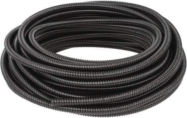Hubbell Wiring Device-Kellems - 3/8" Trade Size, 100' Long, Flexible Liquidtight Conduit - PVC, 12.6mm ID, Black - Exact Tool & Supply