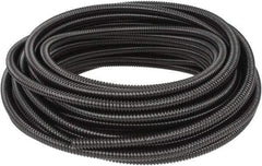 Hubbell Wiring Device-Kellems - 3/8" Trade Size, 100' Long, Flexible Liquidtight Conduit - PVC, 12.6mm ID, Black - Exact Tool & Supply