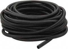 Hubbell Wiring Device-Kellems - 1/2" Trade Size, 100' Long, Flexible Liquidtight Conduit - PVC, 16.1mm ID, Black - Exact Tool & Supply