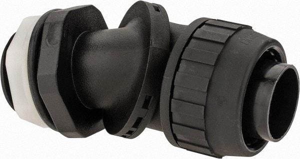 Hubbell Wiring Device-Kellems - 1" Trade, Nylon Push In Flexible Liquidtight Conduit Connector - Noninsulated - Exact Tool & Supply