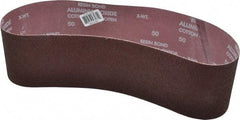 Norton - 4" Wide x 36" OAL, 50 Grit, Aluminum Oxide Abrasive Belt - Aluminum Oxide, Coarse, Coated, X Weighted Cloth Backing, Series R228 - Exact Tool & Supply