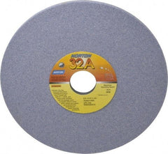 Norton - 8" Diam x 1-1/4" Hole x 1/4" Thick, I Hardness, 60 Grit Surface Grinding Wheel - Aluminum Oxide, Type 1, Medium Grade, 3,600 Max RPM, Vitrified Bond, No Recess - Exact Tool & Supply