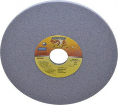 Norton - 8" Diam x 1-1/4" Hole x 1/4" Thick, K Hardness, 60 Grit Surface Grinding Wheel - Aluminum Oxide, Type 1, Medium Grade, 3,600 Max RPM, Vitrified Bond, No Recess - Exact Tool & Supply