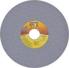 Norton - 8" Diam x 1-1/4" Hole x 1/4" Thick, K Hardness, 80 Grit Surface Grinding Wheel - Aluminum Oxide, Type 1, Medium Grade, 3,600 Max RPM, Vitrified Bond, No Recess - Exact Tool & Supply