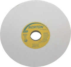 Norton - 8" Diam x 1-1/4" Hole x 1/4" Thick, K Hardness, 80 Grit Surface Grinding Wheel - Aluminum Oxide, Type 1, Medium Grade, 3,600 Max RPM, Vitrified Bond, No Recess - Exact Tool & Supply