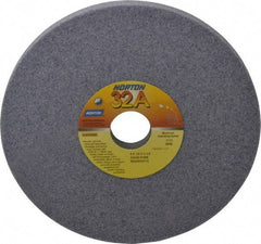 Norton - 8" Diam x 1-1/4" Hole x 1/2" Thick, H Hardness, 46 Grit Surface Grinding Wheel - Aluminum Oxide, Type 1, Coarse Grade, 3,105 Max RPM, Vitrified Bond, No Recess - Exact Tool & Supply