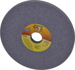 Norton - 8" Diam x 1-1/4" Hole x 1/2" Thick, I Hardness, 46 Grit Surface Grinding Wheel - Aluminum Oxide, Type 1, Coarse Grade, 3,105 Max RPM, Vitrified Bond, No Recess - Exact Tool & Supply