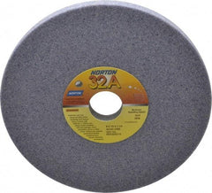 Norton - 8" Diam x 1-1/4" Hole x 1/2" Thick, J Hardness, 46 Grit Surface Grinding Wheel - Aluminum Oxide, Type 1, Coarse Grade, 3,600 Max RPM, Vitrified Bond, No Recess - Exact Tool & Supply