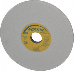 Norton - 8" Diam x 1-1/4" Hole x 1/2" Thick, H Hardness, 46 Grit Surface Grinding Wheel - Aluminum Oxide, Type 1, Coarse Grade, 3,105 Max RPM, Vitrified Bond, No Recess - Exact Tool & Supply