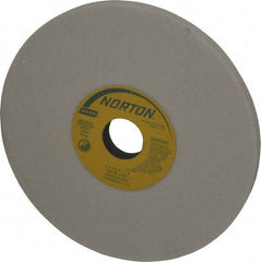 Norton - 8" Diam x 1-1/4" Hole x 1/2" Thick, J Hardness, 46 Grit Surface Grinding Wheel - Aluminum Oxide, Type 1, Coarse Grade, 3,600 Max RPM, Vitrified Bond, No Recess - Exact Tool & Supply