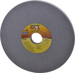 Norton - 8" Diam x 1-1/4" Hole x 1/2" Thick, I Hardness, 60 Grit Surface Grinding Wheel - Aluminum Oxide, Type 1, Medium Grade, 3,600 Max RPM, Vitrified Bond, No Recess - Exact Tool & Supply