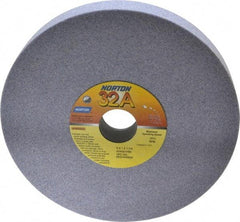 Norton - 8" Diam x 1-1/4" Hole x 1" Thick, I Hardness, 60 Grit Surface Grinding Wheel - Aluminum Oxide, Type 1, Medium Grade, 3,600 Max RPM, Vitrified Bond, No Recess - Exact Tool & Supply