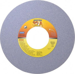 Norton - 10" Diam x 3" Hole x 1/2" Thick, J Hardness, 60 Grit Surface Grinding Wheel - Aluminum Oxide, Type 1, Medium Grade, 2,485 Max RPM, Vitrified Bond, No Recess - Exact Tool & Supply