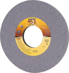 Norton - 10" Diam x 3" Hole x 1/2" Thick, K Hardness, 60 Grit Surface Grinding Wheel - Aluminum Oxide, Type 1, Medium Grade, 2,485 Max RPM, Vitrified Bond, No Recess - Exact Tool & Supply