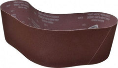 Norton - 6" Wide x 48" OAL, 100 Grit, Aluminum Oxide Abrasive Belt - Aluminum Oxide, Fine, Coated, X Weighted Cloth Backing, Series R228 - Exact Tool & Supply