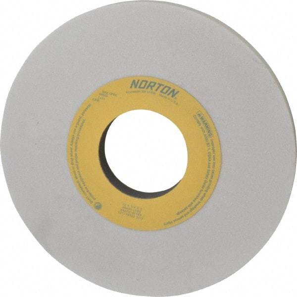 Norton - 10" Diam x 3" Hole x 3/4" Thick, I Hardness, 60 Grit Surface Grinding Wheel - Aluminum Oxide, Type 1, Medium Grade, 2,485 Max RPM, Vitrified Bond, No Recess - Exact Tool & Supply