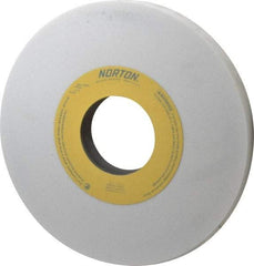 Norton - 10" Diam x 3" Hole x 1" Thick, K Hardness, 60 Grit Surface Grinding Wheel - Aluminum Oxide, Type 1, Medium Grade, 2,485 Max RPM, Vitrified Bond, No Recess - Exact Tool & Supply