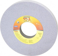 Norton - 10" Diam x 3" Hole x 1" Thick, I Hardness, 60 Grit Surface Grinding Wheel - Aluminum Oxide, Type 1, Medium Grade, 2,485 Max RPM, Vitrified Bond, No Recess - Exact Tool & Supply