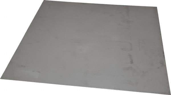 Made in USA - 0.036 Inch Thick x 12 Inch Wide x 12 Inch Long, 304 Stainless Steel Sheet - Cold Rolled, Bright Finish, #2B - Exact Tool & Supply