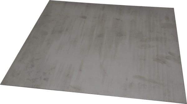 Made in USA - 0.048 Inch Thick x 12 Inch Wide x 12 Inch Long, 304 Stainless Steel Sheet - Intermediate Polished Finish, #4 - Exact Tool & Supply