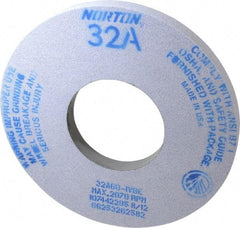 Norton - 12" Diam x 5" Hole x 1" Thick, I Hardness, 60 Grit Surface Grinding Wheel - Aluminum Oxide, Type 1, Medium Grade, 2,070 Max RPM, Vitrified Bond, No Recess - Exact Tool & Supply