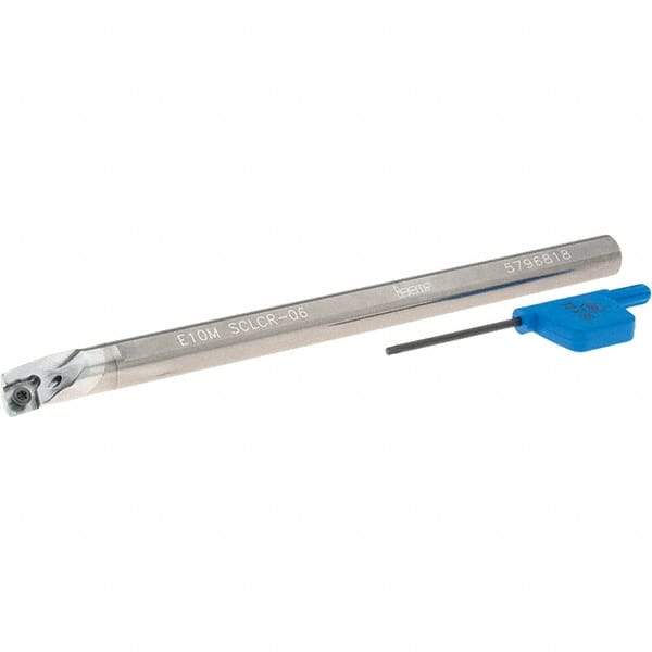 Iscar - 14mm Min Bore Diam, 150mm OAL, 10mm Shank Diam, E-SCLC Indexable Boring Bar - CC.T 0602.. Insert, Screw Holding Method - Exact Tool & Supply