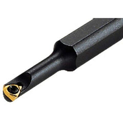 Iscar - 6.5mm Min Bore Diam, 100mm OAL, 6mm Shank Diam, S-SWUB Indexable Boring Bar - WB.T 0601.. Insert, Screw or Clamp Holding Method - Exact Tool & Supply