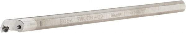 Iscar - 8.7mm Min Bore Diam, 125mm OAL, 8mm Shank Diam, E-SWUC Indexable Boring Bar - WCGT 0201.. Insert - Exact Tool & Supply