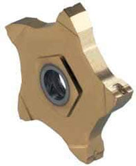 Iscar - 24R200J06DPENTA J Grade IC1008, 2mm Cutting Width Carbide Grooving Insert - 6mm Max Depth of Cut, Right Hand, 0.1mm Corner Radius, TiAlN/TiN Finish - Exact Tool & Supply