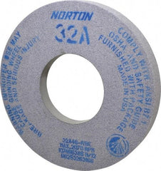 Norton - 12" Diam x 5" Hole x 1-1/2" Thick, I Hardness, 46 Grit Surface Grinding Wheel - Aluminum Oxide, Type 5, Coarse Grade, 2,070 Max RPM, Vitrified Bond, One-Side Recess - Exact Tool & Supply