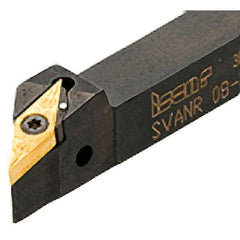 Iscar - SVAN, Right Hand Cut, 5/8" Shank Height x 5/8" Shank Width, Negative Rake Indexable Turning Toolholder - 4" OAL, VN..2.5-.. Insert Compatibility, Series Isoturn - Exact Tool & Supply