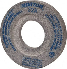Norton - 12" Diam x 5" Hole x 2" Thick, H Hardness, 46 Grit Surface Grinding Wheel - Aluminum Oxide, Type 7, Coarse Grade, 2,070 Max RPM, Vitrified Bond, Two-Side Recess - Exact Tool & Supply