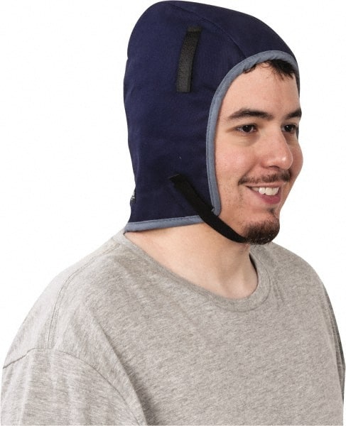 OccuNomix - Universal Size, Navy Blue, Underneath Hard Hat Winter Liner - Exact Tool & Supply