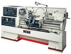 Jet - 14 Inch Swing, 40 Inch Distance Between Centers, Geared Head Speed Control, 3 Phase Engine Lathe - Exact Tool & Supply