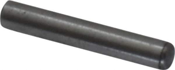 Value Collection - 1/16" Diam x 3/8" Pin Length Grade 8 Alloy Steel Standard Dowel Pin - C 50-58 Hardness, 800 Lb Breaking Strength, 1 Beveled & 1 Rounded End - Exact Tool & Supply
