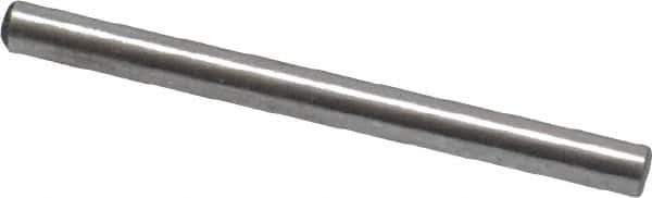 Value Collection - 1/16" Diam x 3/4" Pin Length Grade 8 Alloy Steel Standard Dowel Pin - C 50-58 Hardness, 800 Lb Breaking Strength, 1 Beveled & 1 Rounded End - Exact Tool & Supply