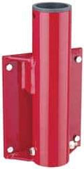 THERN - 8 Inches Long x 3.88 Inches Wide x 14.56 Inches Deep x 1/2 Inches Thick Davit Crane Wall Mount Base - 7 Inches Distance Between Mounting Hole Centers, 0.41 Inches Hole Diameter, Enamel Finish - Exact Tool & Supply