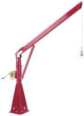THERN - 1,500 Lbs. Limit Spur Gear Hand Winch - 112-3/4 Inch Overall Height, 32.88 Inch Base Height, Enamel Finish - Exact Tool & Supply