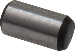 Value Collection - 3/32" Diam x 3/16" Pin Length Grade 8 Alloy Steel Standard Dowel Pin - C 50-58 Hardness, 1,800 Lb Breaking Strength, 1 Beveled & 1 Rounded End - Exact Tool & Supply