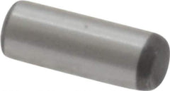Value Collection - 3/32" Diam x 1/4" Pin Length Grade 8 Alloy Steel Standard Dowel Pin - C 50-58 Hardness, 1,800 Lb Breaking Strength, 1 Beveled & 1 Rounded End - Exact Tool & Supply