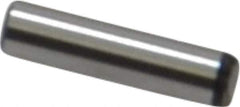 Value Collection - 3/32" Diam x 3/8" Pin Length Grade 8 Alloy Steel Standard Dowel Pin - C 50-58 Hardness, 1,800 Lb Breaking Strength, 1 Beveled & 1 Rounded End - Exact Tool & Supply