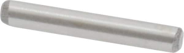 Value Collection - 3/32" Diam x 5/8" Pin Length Grade 8 Alloy Steel Standard Dowel Pin - C 50-58 Hardness, 1,800 Lb Breaking Strength, 1 Beveled & 1 Rounded End - Exact Tool & Supply