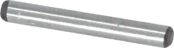 Value Collection - 3/32" Diam x 3/4" Pin Length Grade 8 Alloy Steel Standard Dowel Pin - C 50-58 Hardness, 1,800 Lb Breaking Strength, 1 Beveled & 1 Rounded End - Exact Tool & Supply