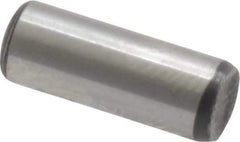 Value Collection - 3/16" Diam x 1/2" Pin Length Grade 8 Alloy Steel Standard Dowel Pin - C 50-58 Hardness, 7,200 Lb Breaking Strength, 1 Beveled & 1 Rounded End - Exact Tool & Supply