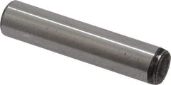Value Collection - 3/16" Diam x 7/8" Pin Length Grade 8 Alloy Steel Standard Dowel Pin - C 50-58 Hardness, 7,200 Lb Breaking Strength, 1 Beveled & 1 Rounded End - Exact Tool & Supply