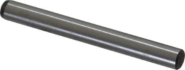 Value Collection - 3/16" Diam x 1-3/4" Pin Length Grade 8 Alloy Steel Standard Dowel Pin - C 50-58 Hardness, 7,200 Lb Breaking Strength, 1 Beveled & 1 Rounded End - Exact Tool & Supply