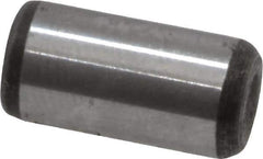 Value Collection - 1/4" Diam x 1/2" Pin Length Grade 8 Alloy Steel Standard Dowel Pin - C 50-58 Hardness, 12,800 Lb Breaking Strength, 1 Beveled & 1 Rounded End - Exact Tool & Supply